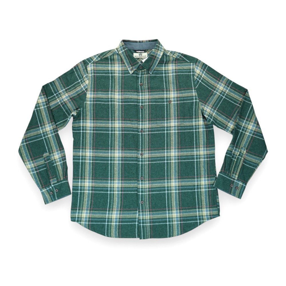 NWT Weatherproof Men's Shirt Pine Grove Plaid Flannel Long Sleeve Large